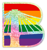 B Icon Pride Sticker